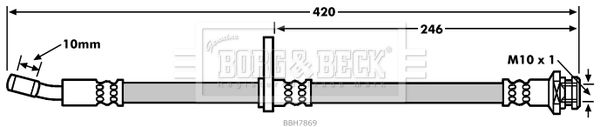 BORG & BECK Тормозной шланг BBH7869